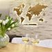 LosokaWood Décoration murale carte du monde avec rétroéclairage LED Wzór XXI