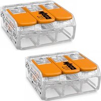 WAGO Lasklem Set - 3-Polig - Oranje - 2 Stuks