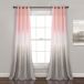 Lush Decor Umber Fiesta Room Darkening Window Panel Set for Living, Dining, Bedroom (Pair), 52" W x 84" L, Blush & Gray, 2 Count
