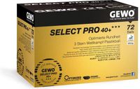 Gewo Tafeltennis Ballen Select Pro 40+ 3* - 72 Ballen - Wit