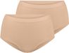 Sloggi Women GO Sense Highwaist (2-pack) - dames slip - beige