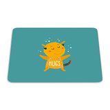 Questo Casa Rechthoekige muismat met digitale druk, antislip onderkant, voor kantoor en thuis, 22 x 18 cm