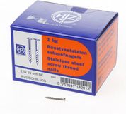 HJZ clou à vis tête bombe inox 2.5 x 25mm 1 kg