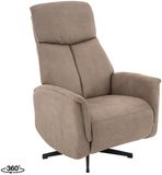 LABEL51 Aarhus Fauteuil - Bruin - KunstLeer