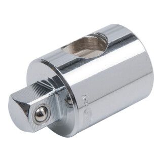 KS Tools 1/2" CHROMEplus schuif/uitbreidingsadapter, 3/8"F x 1/2"M - 1 stuk