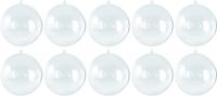 Merkloos / Sans marque Rayher Hobby Gmbh Transparante Kerstballen - 50 stuks - 5 cm Diameter - Kunststof