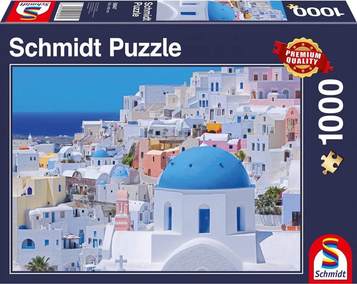 Schmidt Santorini, Cyclades, 1000 stukjes Puzzel