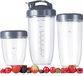 OEM Icecat Set van blenderbekers voor 32/24/16 ounce, met flip-top deksel en afsluitdeksel, geschikt voor blenders van 600/900 watt