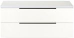 BES LED Seville Badmeubelset 120 cm - 2 Laden Esu - Wastafelblad Wit Hoogglans Edge Greep