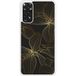 Redmi Bedrukt siliconen hoesje compatibel met Redmi Note 11 4G Golden flowers