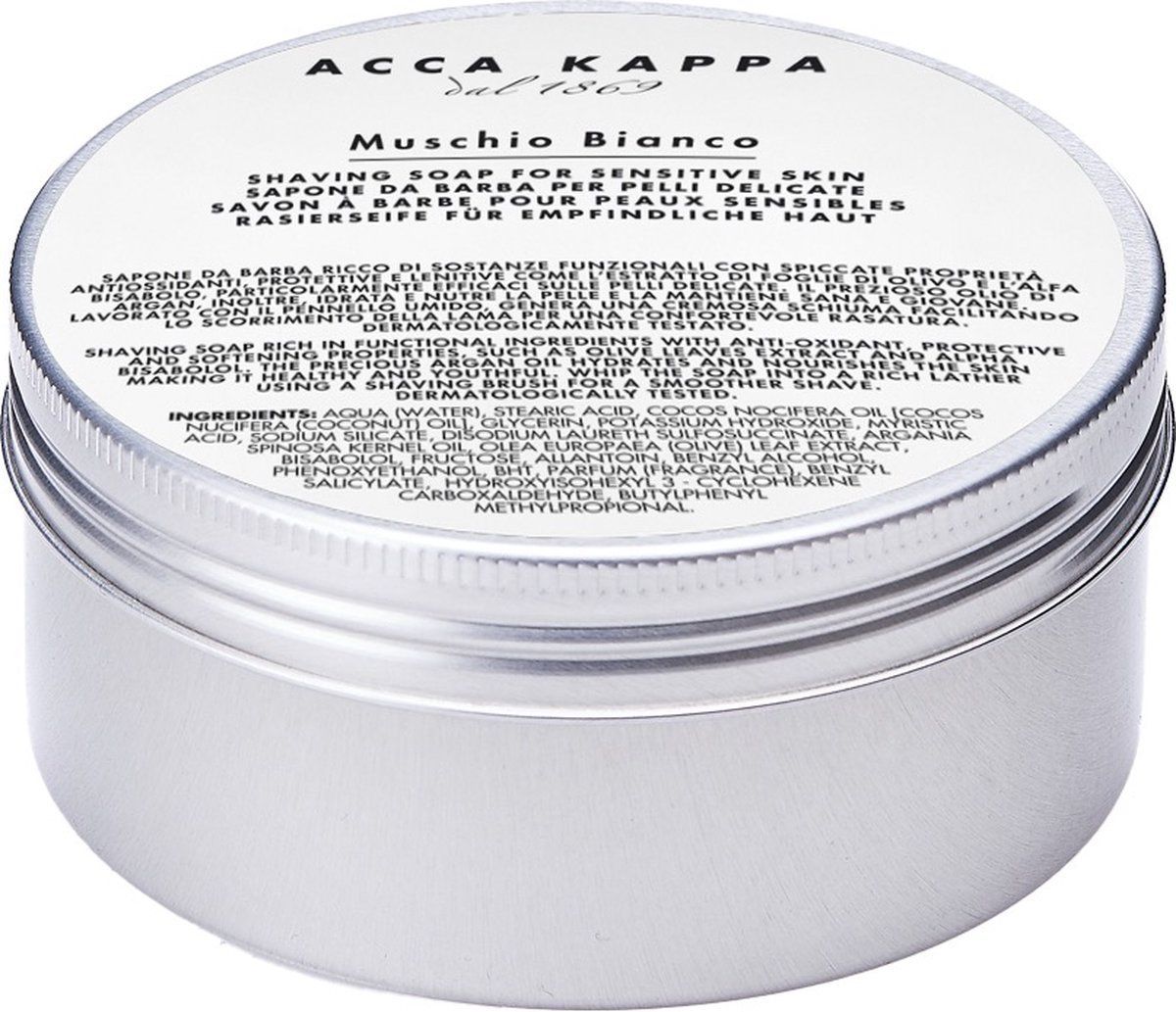 Acca Kappa Scheerzeep Traditional bowl White Moss - 8008230030912