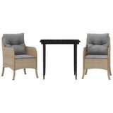 VidaXL 3211983 Ensemble de mobilier de jardin gris clair