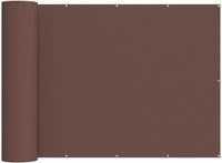vidaXL Balkon Privacy Scherm 200 x 600 cm Stof met PU-coating Bruin