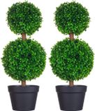 HOMCOM Topiaire artificielle - PE - 23x23x60cm - Vert