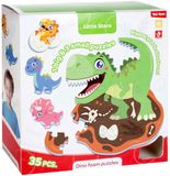 Little Stars Puzzle en mousse Dino, 36 pièces