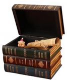 OEM Antieke decoratiekasten Vintage bureauaccessoire Houten kist Hartenboek Decoratieve houten doos