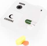 VITILITY Medicijncassette - Vierkant - Wit - 6x6x1.5 cm