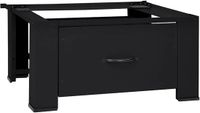 vidaXL Wasmachineverhoger zwart 64 x 55 x 32,5 cm staal
