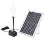 Panneau solaire pompe à eau - Fontaines de jardin - Panneau solaire réglable - Sans fil - Installation facile - Plastique ABS résistant à la chaleur - Noir