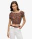 Superdry Gemêleerde crop blouse voor dames