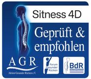 Topstar Sitness 4D zithocker, papyruswit/rosé, stof, 360° draaibaar, hoogteverstelling