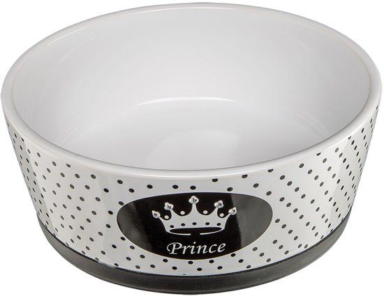 Ferplast ALYA VOERBAK Ø18.6X7.2CM (1.1L) - Zwart/Wit