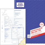 AVERY Zweckform Voorgevormde loonbriefjes/1771 DIN A5 zelf doorschrijvend inh.3x 40 vel