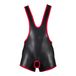 665 Rot 665 Leder - Neopreen Open Kruis Worstelen - Gr. XL
