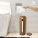 Unyqoos® Porte-rouleau de papier toilette en bambou pour 4 rouleaux
