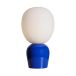 Belid Lampe de table Buddy verre opale Bleu outremer