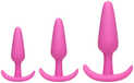 Doc Johnson 3-dlg. Butt Plug Set: Mood Naughty 1 Trainer - 0782421067045