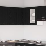vidaXL Hangkast Lyon Zwart Eiken 57 x 57 x 60 cm