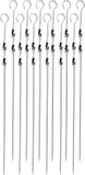 Merkloos BBQ Spiezen - 12 stuks - RVS - 38 cm