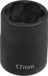 SW-Stahl spiraalgroefinzetstuk 1/2 inch, 17 mm, 05545L-17