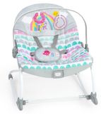 Babybjörn Chaise haute bébé - Avec vibrations - 2 positions d'inclinaison - Avec arche de jeu - Rose