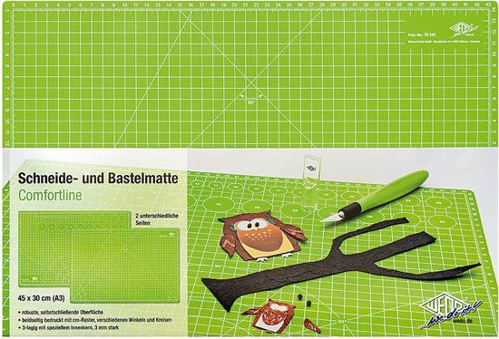 Wedo Comfortline Snijmat / Knutselmat DIN-A3 Appelgroen