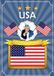 Bellatio Decorations Landen thema USA/Amerika - vlag thema poster - 59 x 42 cm - papier - versiering