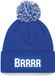 Bellatio Decorations Brrrr Muts met pompon - one size blauw