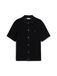 TOMMY HILFIGER Gebreid vest 'Relaxed Pointelle Short Sleeve With' zwart