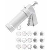 KAISER Pâtisserie koekjespers, 200 ml. 10 ontwerpschijven, 6 decoratiemondstukken, eenvoudige bediening met één hand