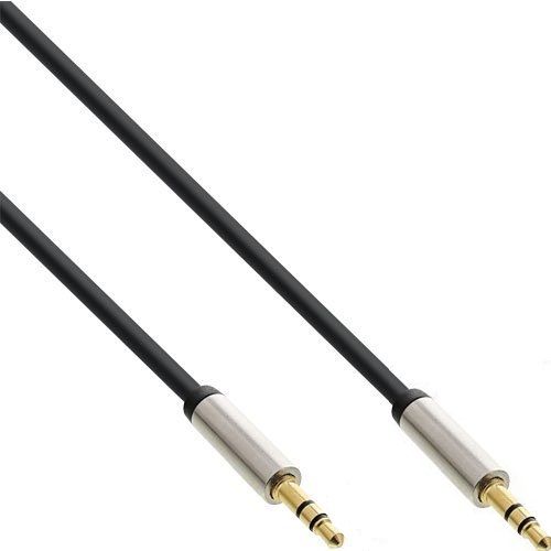 Inline Audio Kabel 3.5mm - 3.5mm - 3.0m - Zwart