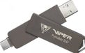 Patriot Viper PVP30 Portable 512 Go - SSD externe - USB 3.2 Gen 2 USB-C - USB Type-A - Anthracite