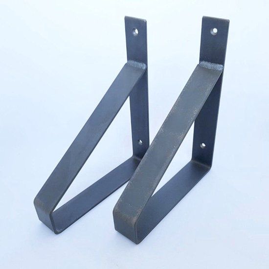 GoudmetHout Industriële Plankdragers Mat Blank - 7442157293295