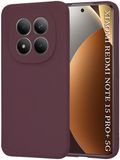 Techsuit Hoesje geschikt voor Xiaomi Redmi Note 15 Pro Plus / Xiaomi Poco M8 Pro - Soft Flex Silicone Back Cover - Plum Red