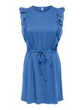 ONLY - ONLSHARON S/L FRILL O-NECK DRESS JRS - Meisjes - Mini jurken - Regatta - S