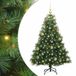 vidaXL Sapin de Noël artificiel avec 150 LED, Vert, 120 cm