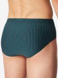 Schiesser Slips 95/5 Essentiële donkerblauw/turquoise Gestreept Mannen 6 stuks