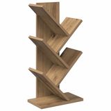 vidaXL Boekenplank Boom 4-Laags 30 x 18 x 60 cm Bewerkt hout