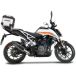 GPR Tech Top Case Motorfiets Aluminium met Bagagedrager en Specifieke Plaat voor KTM Duke 250 2017/2020 E4