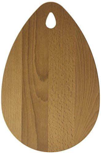 FACKELMANN 521765 kleine snijplank, ovaal, hout, bruin, 21 x 12 cm